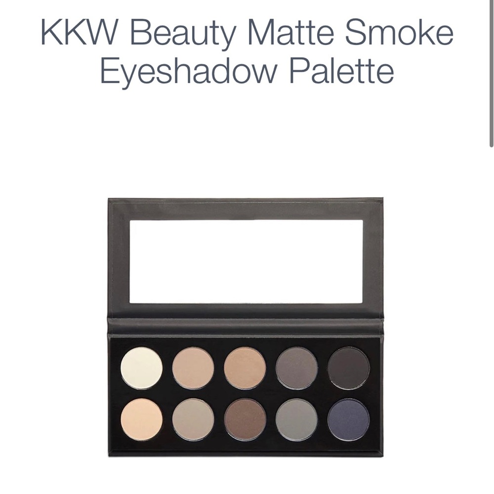 KKW BEAUTY MATTE SMOKE EYESHADOW PALETTE DISCONTINUED SOLD OUT used a few times